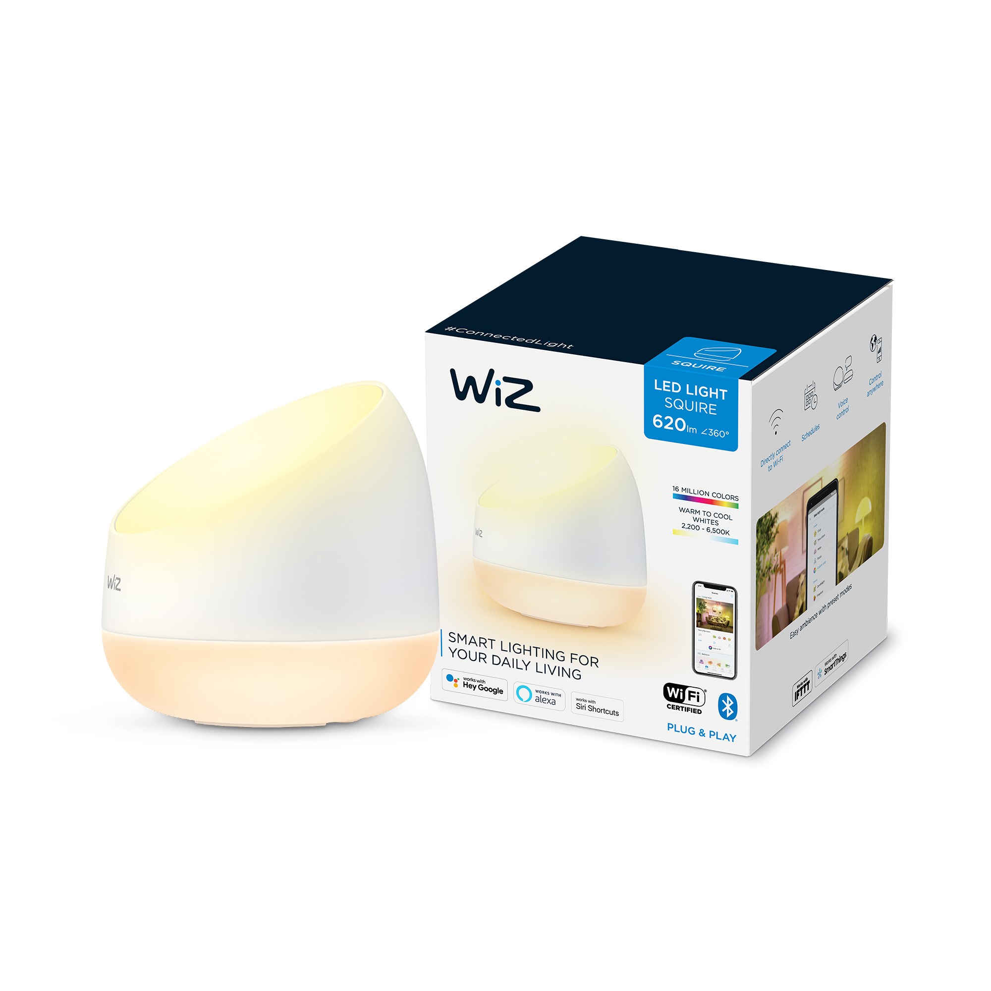 WiZ Squire Colors and Tunable White bordlampe