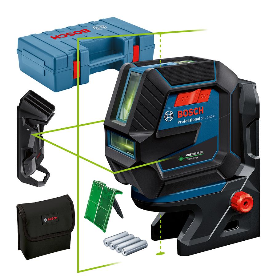 Bosch Professionel GCL 2-50 G Kombilaser med værktøjskuffert