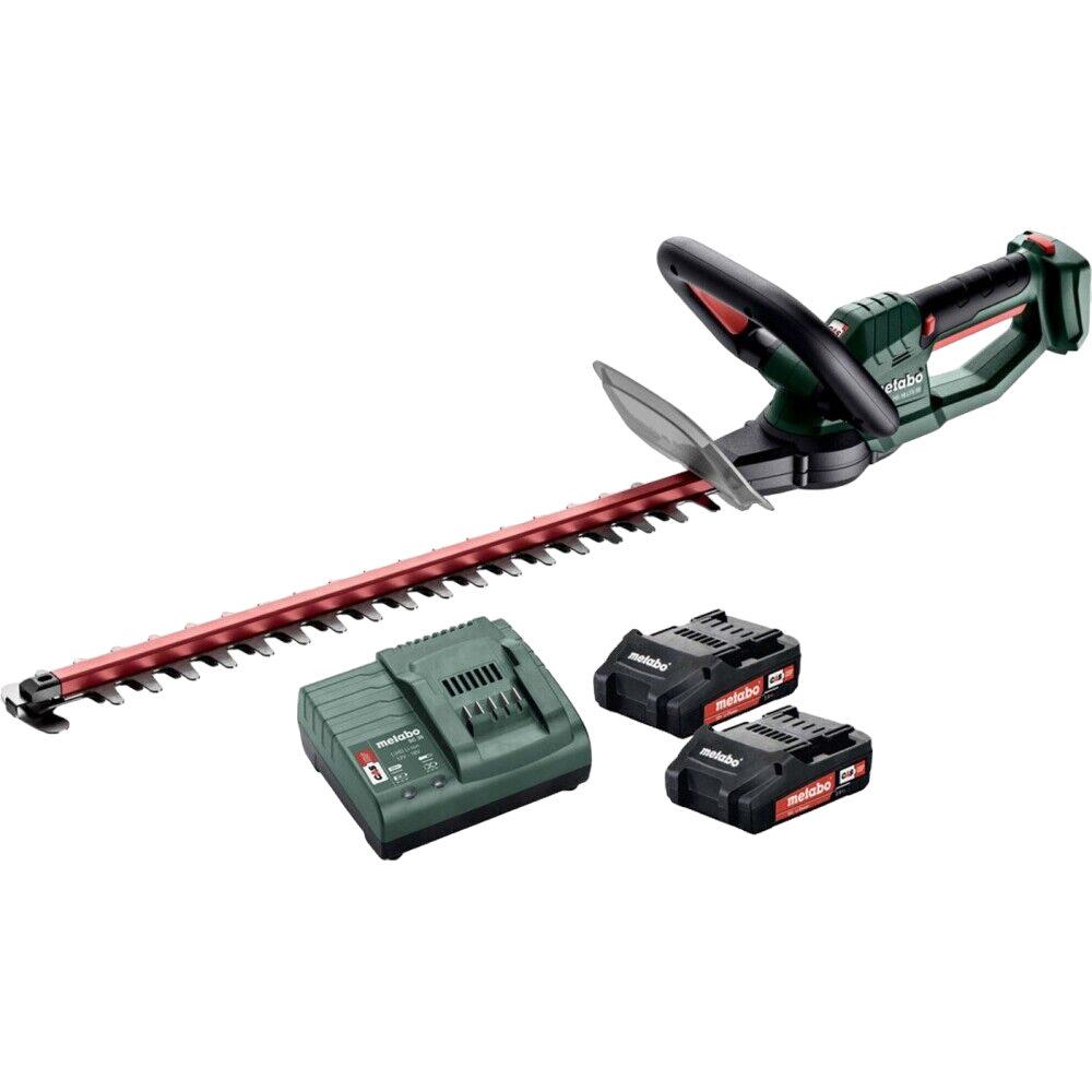 Metabo HS 18 LTX 55 Hækkeklipper med 2 stk. 2,0Ah batteri og lader