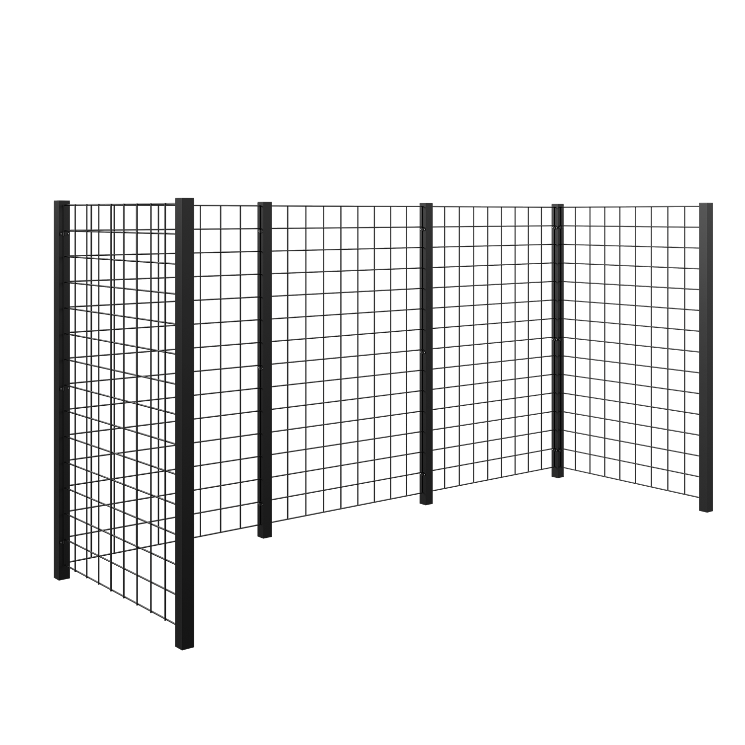 Plus Renovationsskjul Stålespalier 288×99×147 cm - Sort