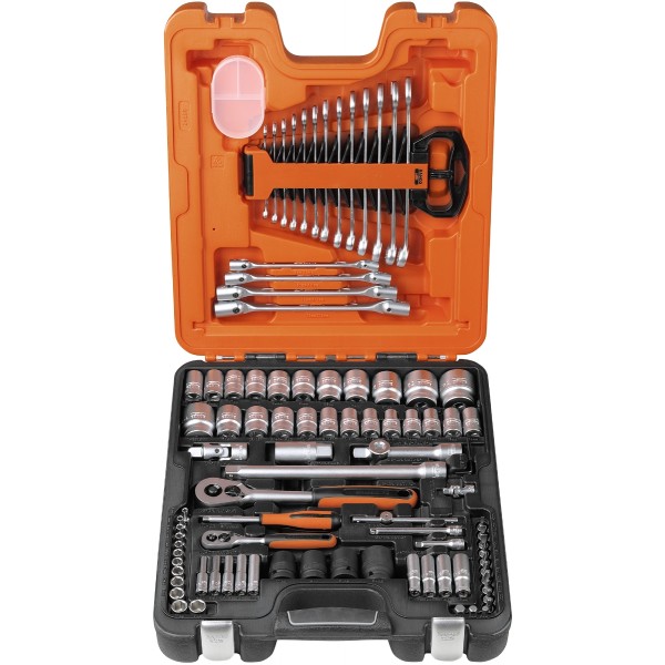 Bahco Topnøglesæt 1/4" og 1/2" - 94 dele