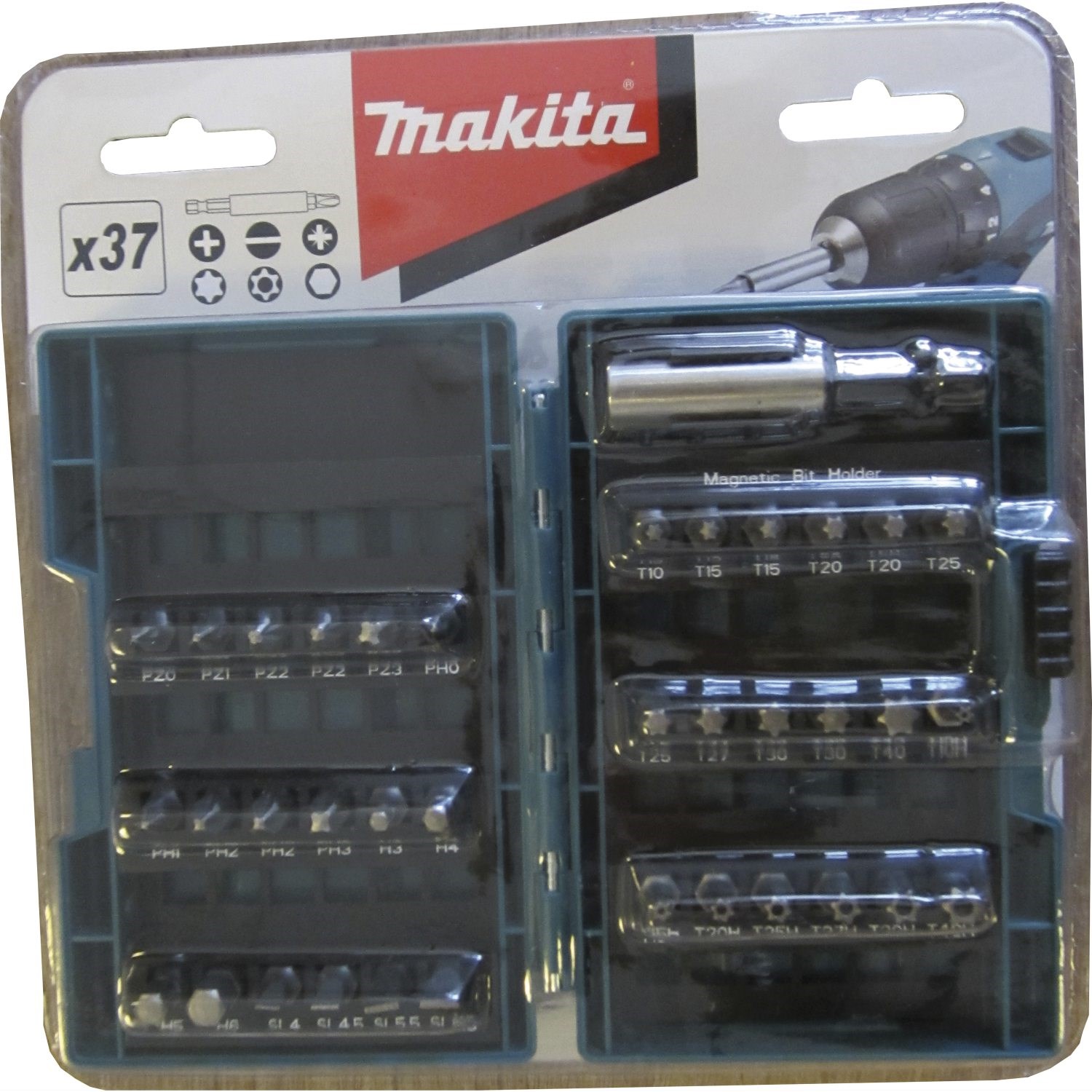 Makita B-28606 bitssæt - 37 dele