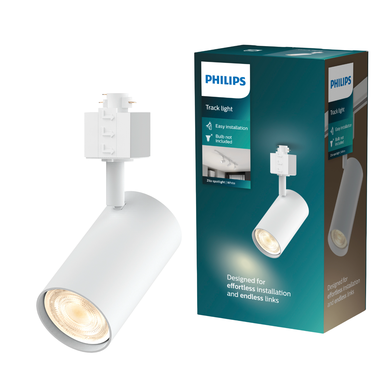 Philips EasyLink Zilo Spotlampe i hvid