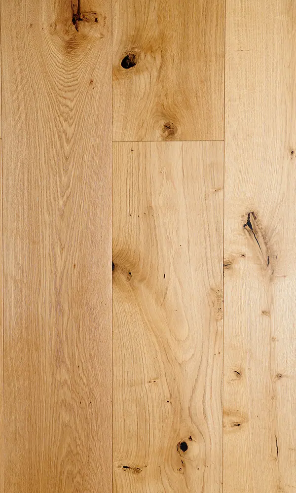 Wallmann Herregårdsplank Eg Rustik/Wood Line, børstet natur matlak V4 Plankegulv
