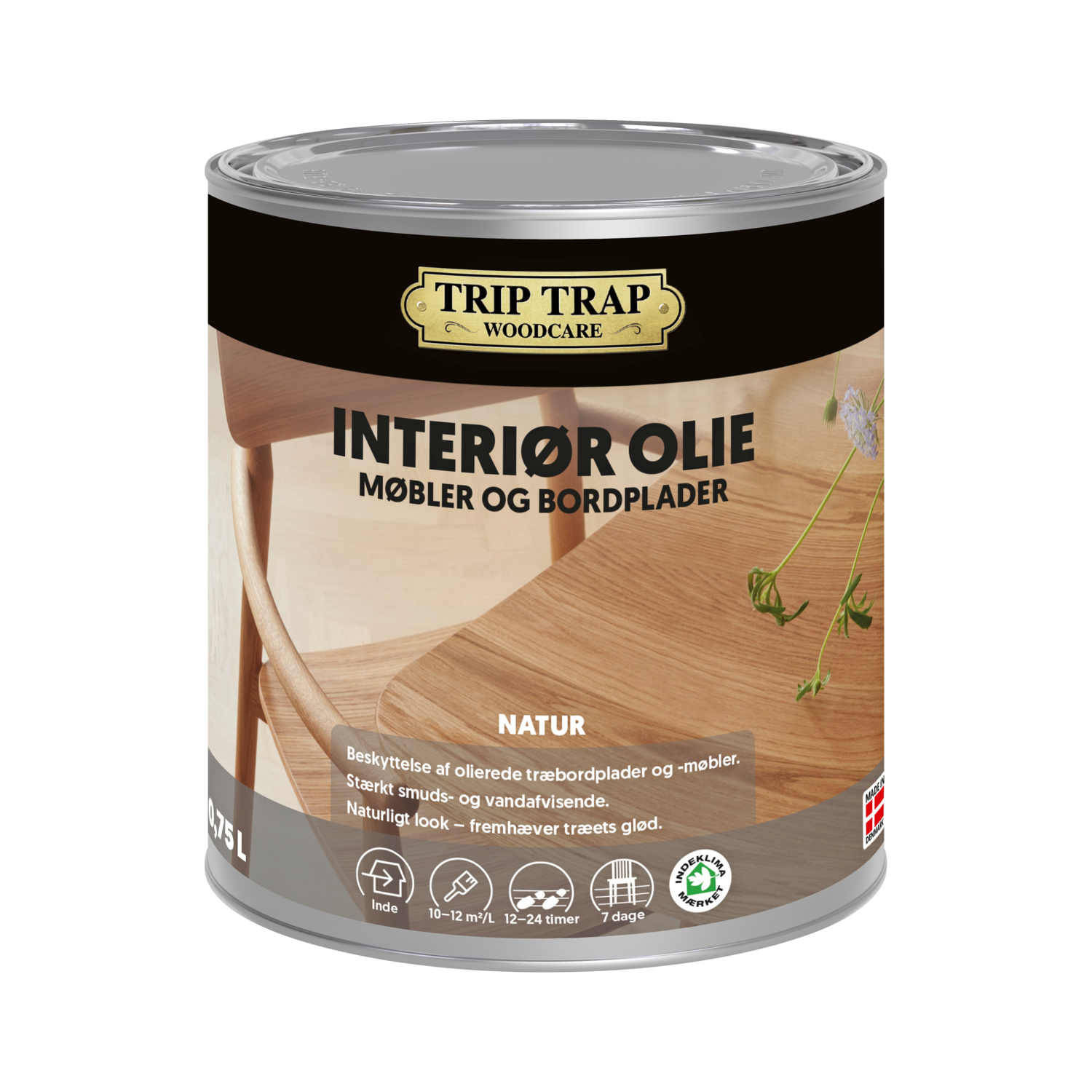 Trip Trap Interiør olie i natur 0,75L