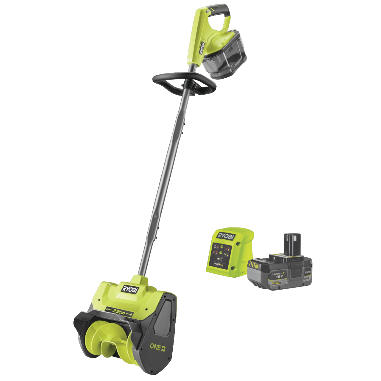 Ryobi RY18ST25A-140 ONE+ 18V Sneslynge med 4,0Ah batteri og lader