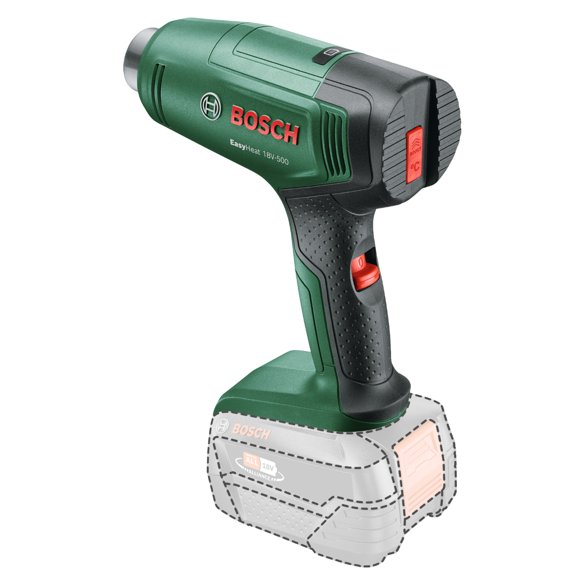Bosch EasyHeat 18V-500 Varmepistol – Solo