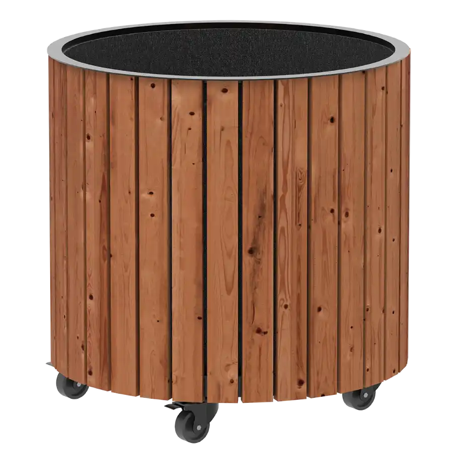 Plus Circle Plantekasse Ø55/55 cm i ThermoWood