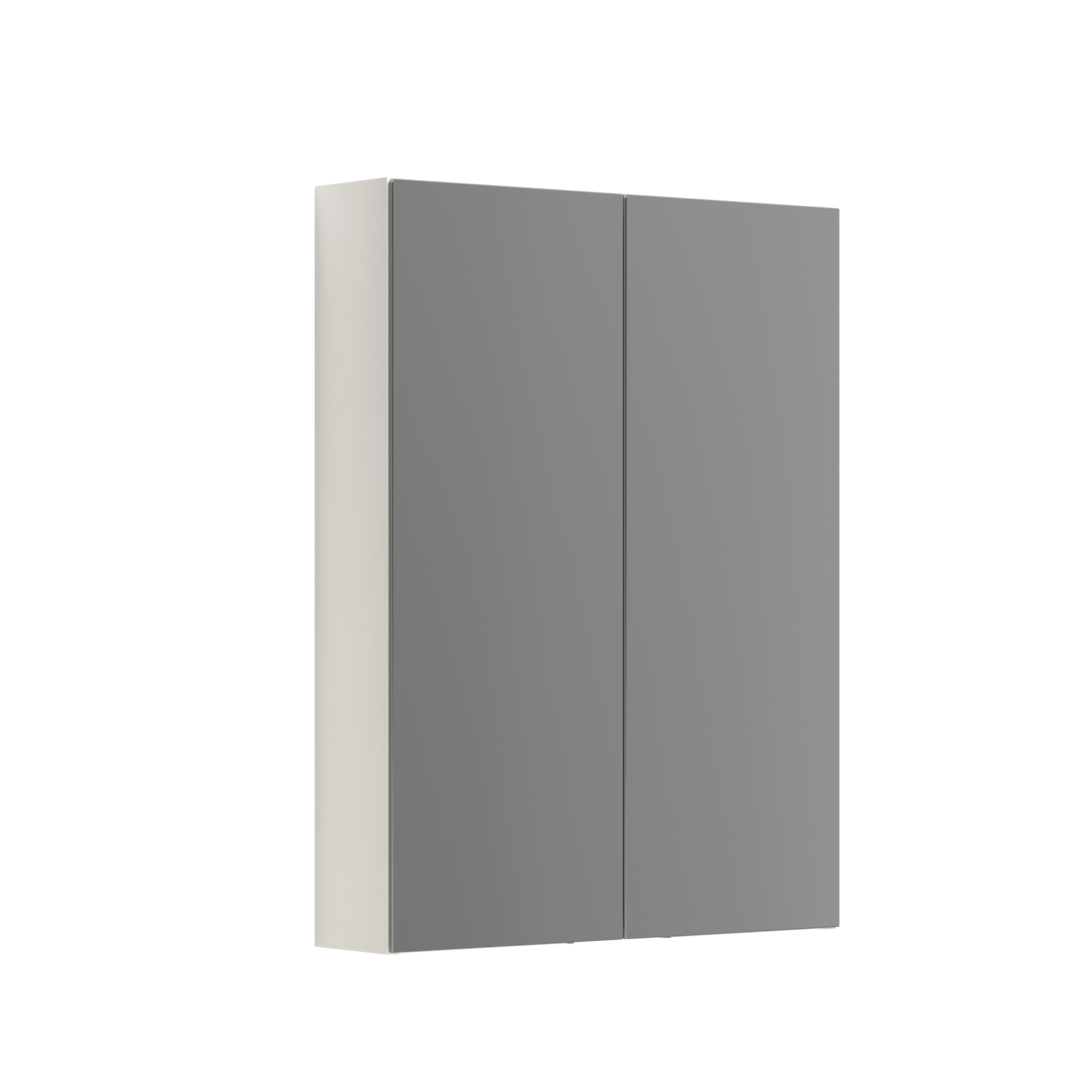 Scanbad Luna Style Spejlskab 80x60 cm m/2 låger - hvid mat