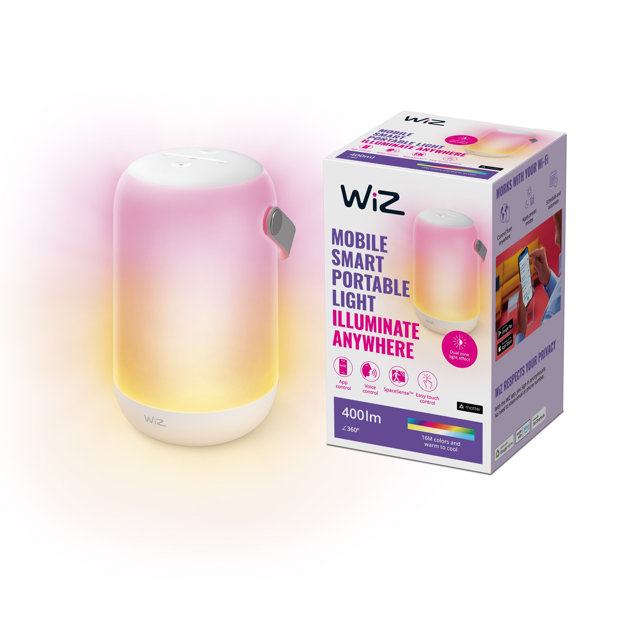 WiZ Mobile Bordlampe