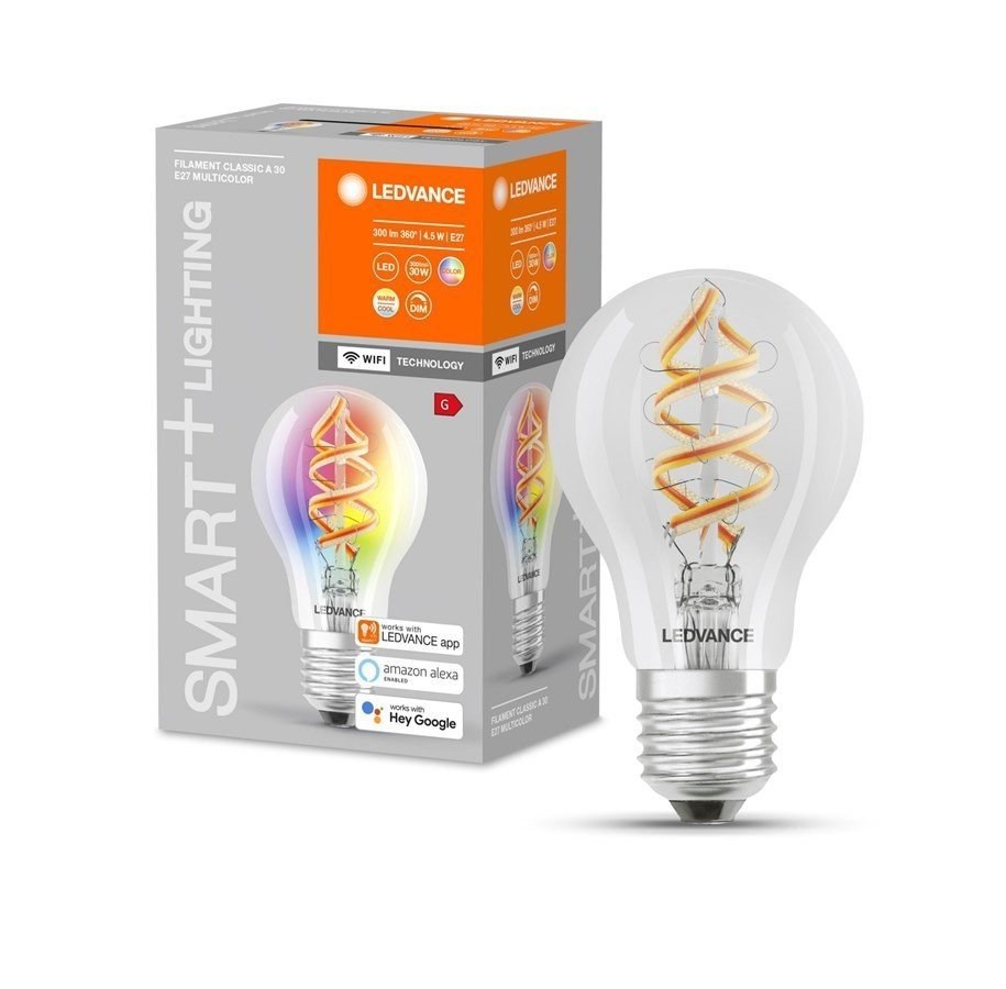 LEDVANCE SMART+ E27 Filament RGB Standard Wi-Fi