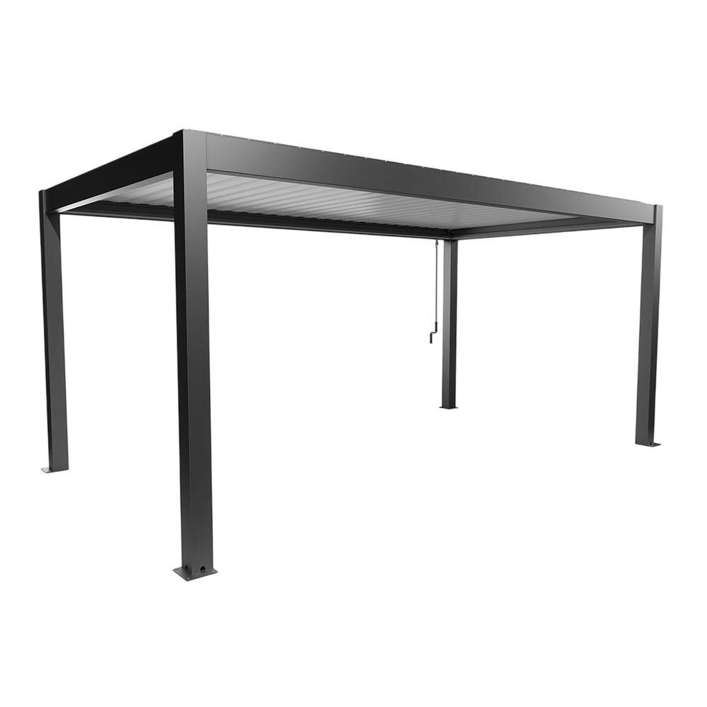 Biohort Str. 5,5×3 Pergola i mørkegrå metallic/hvid