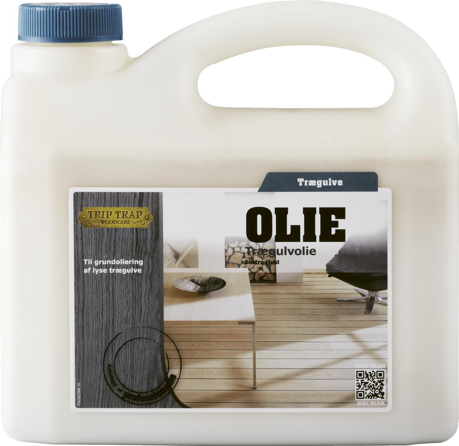 Trip Trap Trægulvolie 2,5 liter - Ekstra Hvid