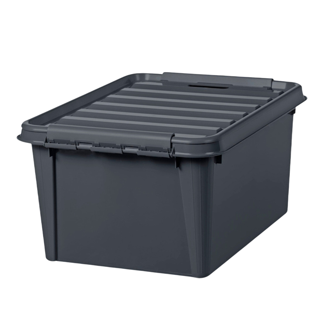 SmartStore Recycled 31 L Opbevaringskasse med låg i grå