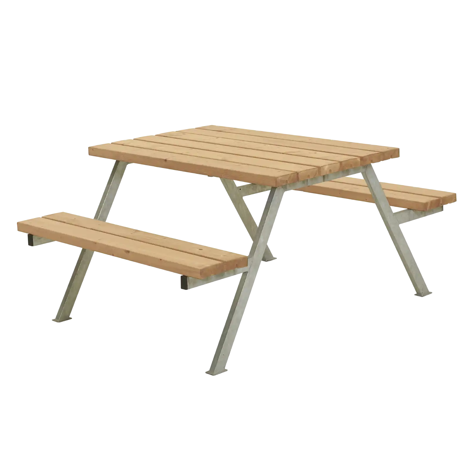 Plus Alpha Bord/Bænkesæt 118 cm i Gyldenbrun ThermoWood