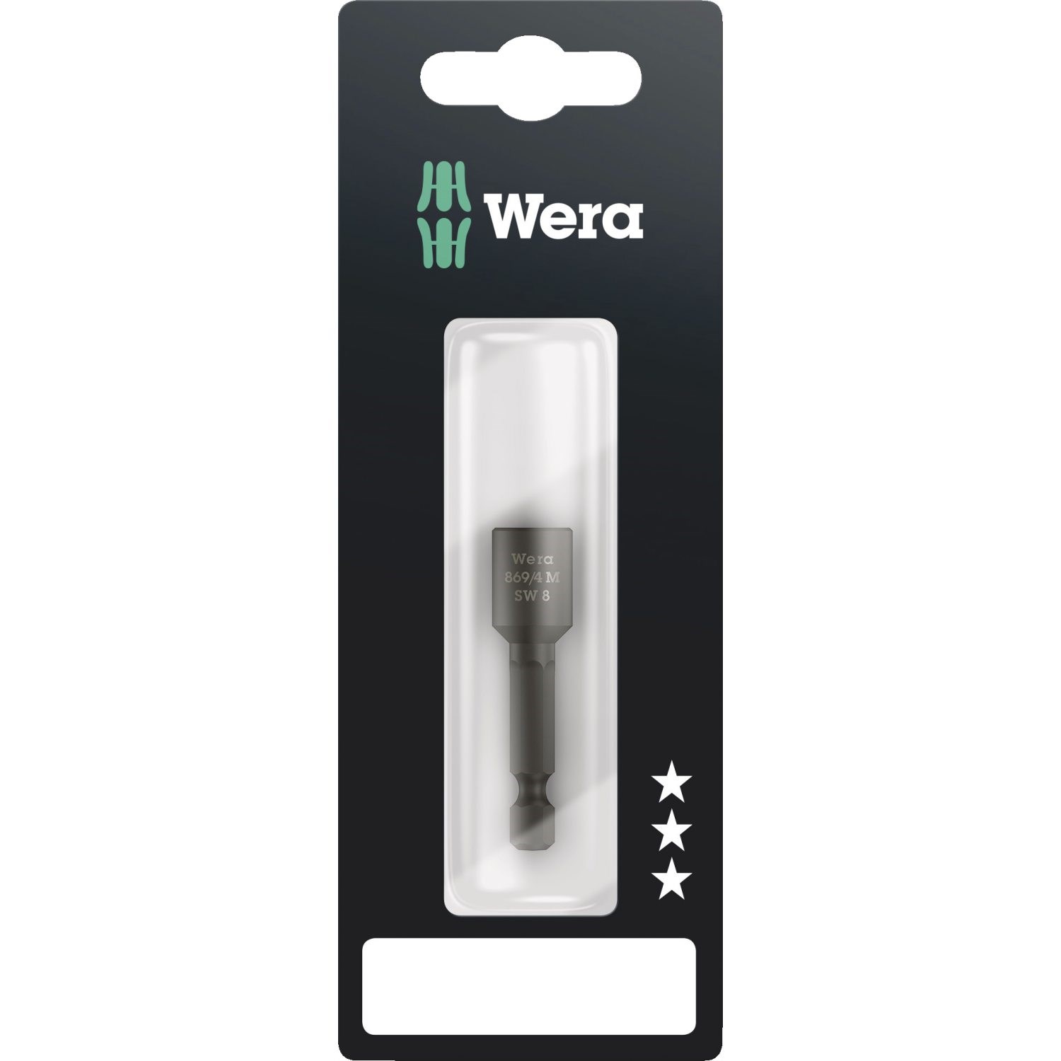 Wera 869/4 M SB Topnøgleindsatser 8X50, magnetisk
