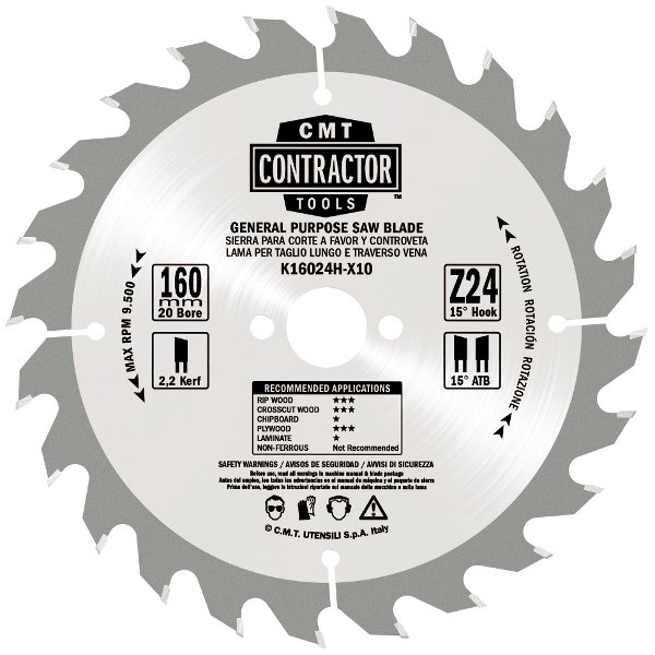 CMT Masterpack Savklinge 5x 250x2,6x30 mm – 40T