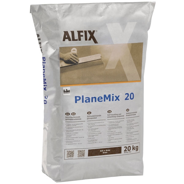 Alfix PlaneMix 20 selvnivellerende gulvspartelmasse - 20 kg