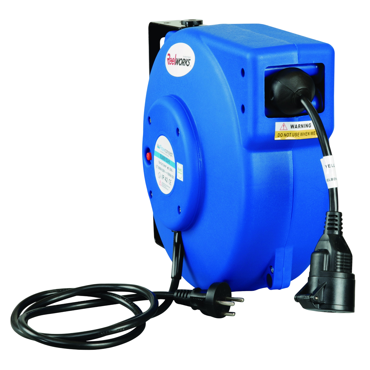 Flowconcept Automatisk Kabelopruller IP42 i blå - 25M