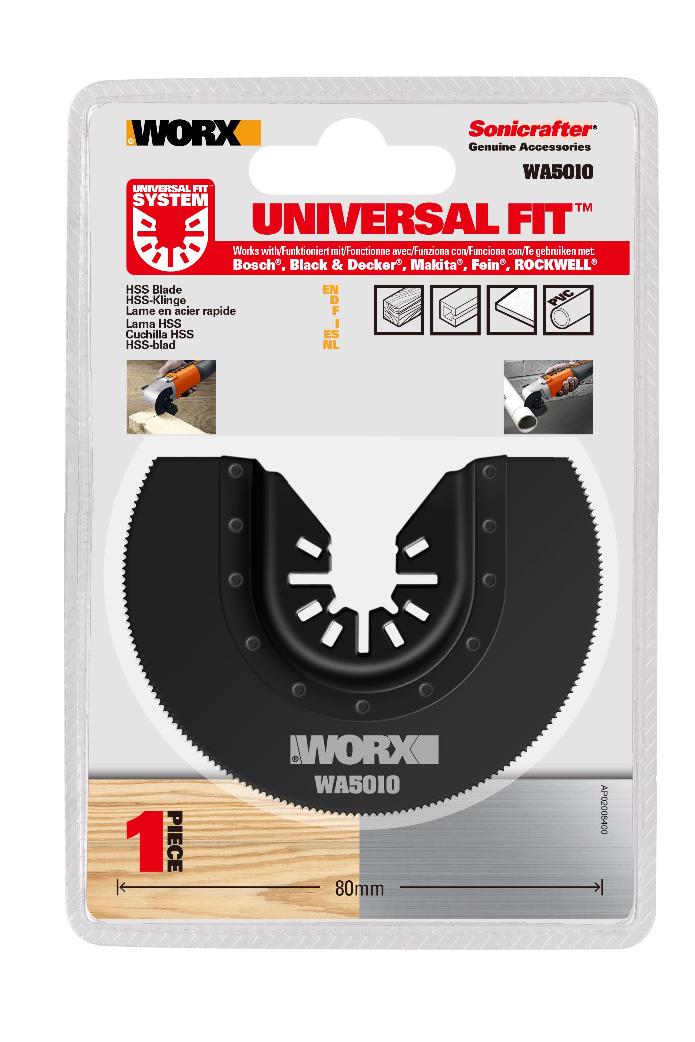 Worx WA5010 Segmentsavklinge 80mm
