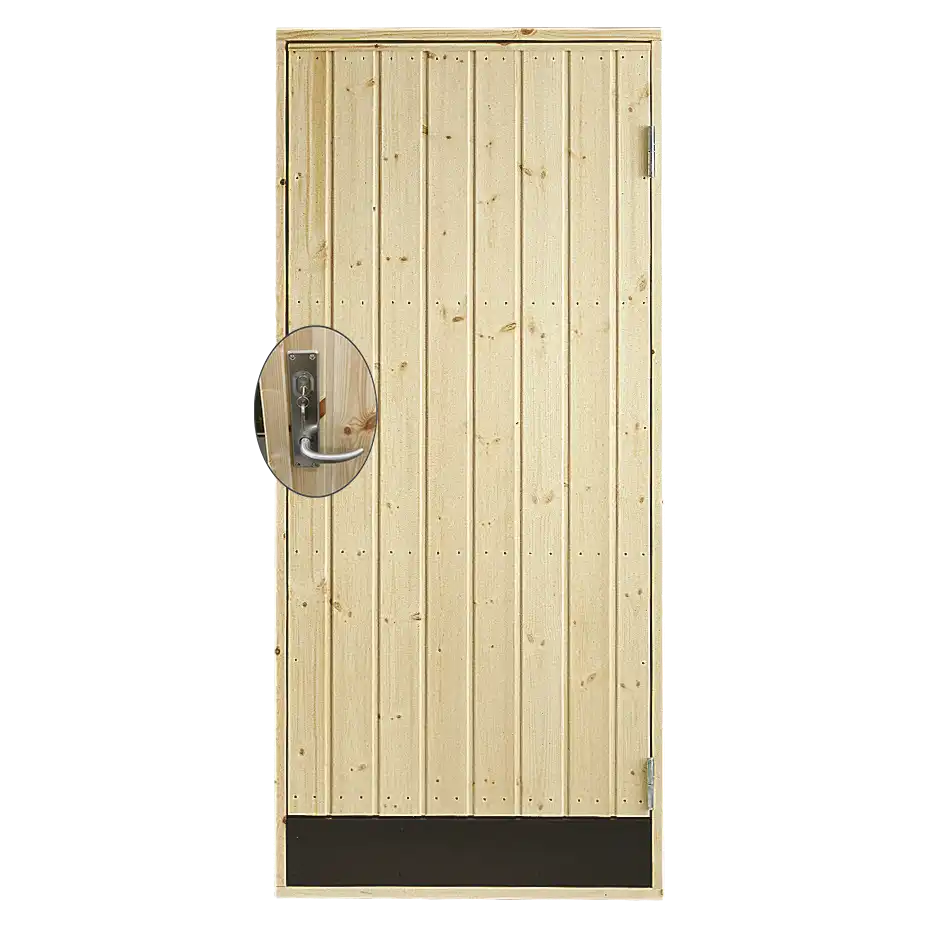 Plus Udhusdør panel inkl. karm/montagesæt HU 78,6×187,8 cm