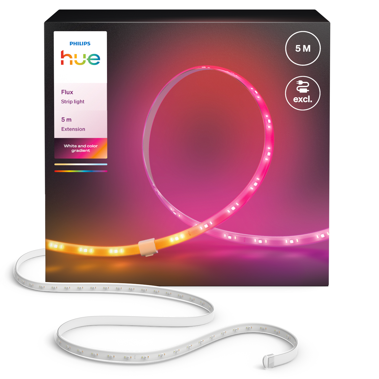 Philips Hue Flux LED strip, forlænger – 5 meter