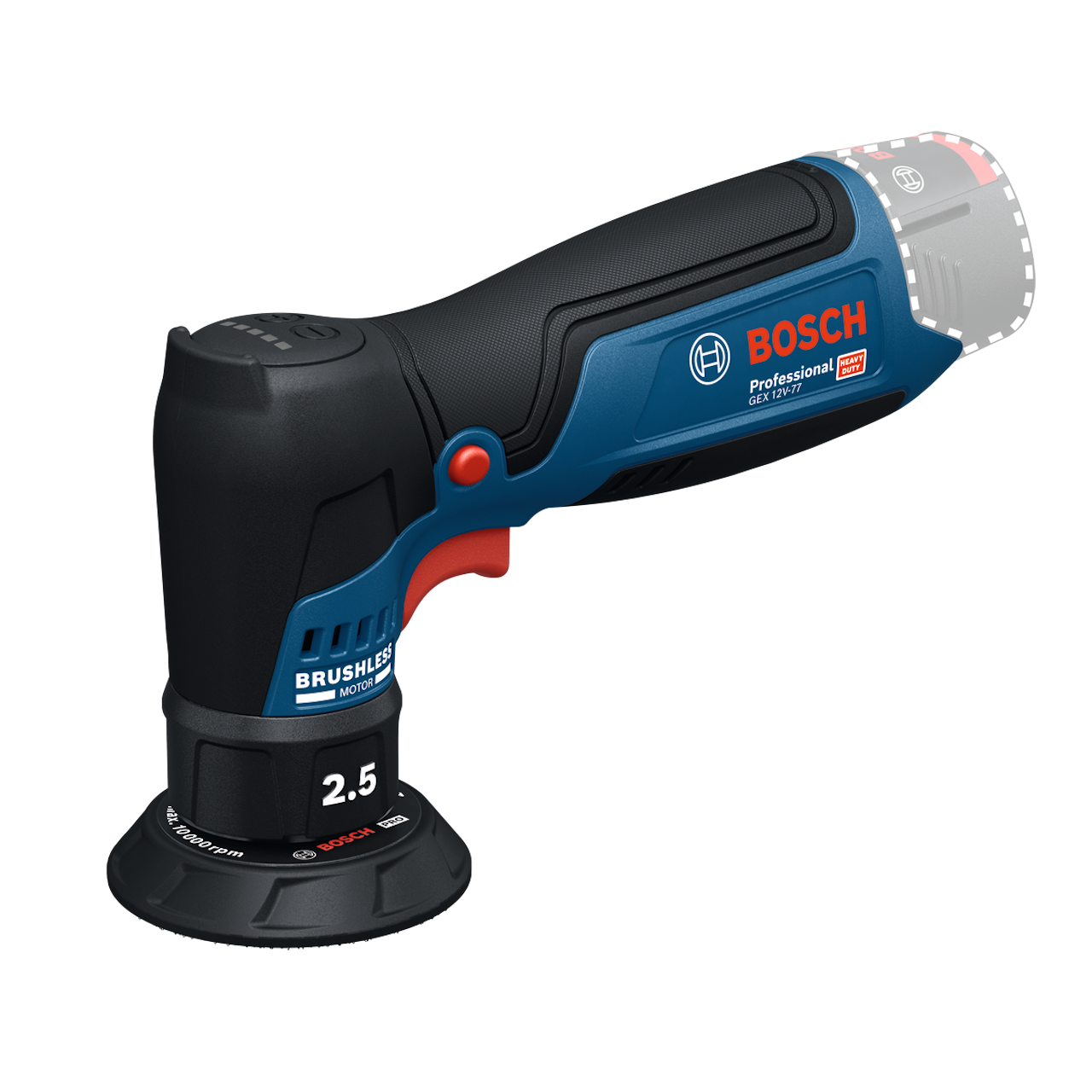Bosch Professional PRO GEX 12V-77 Excentersliber – Solo