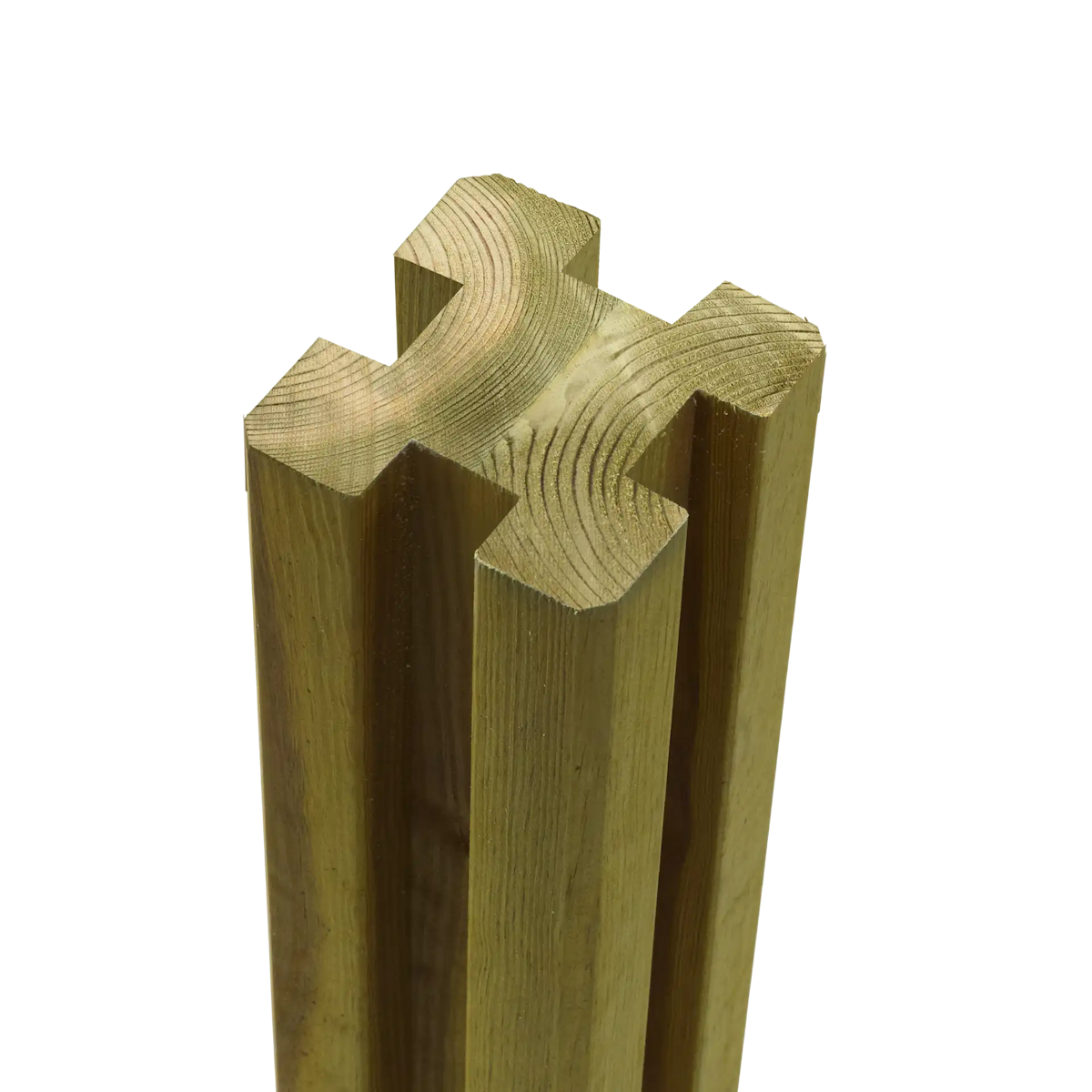 Plus Omlimet Profilstolpe m/4 spor 9×9×298 cm