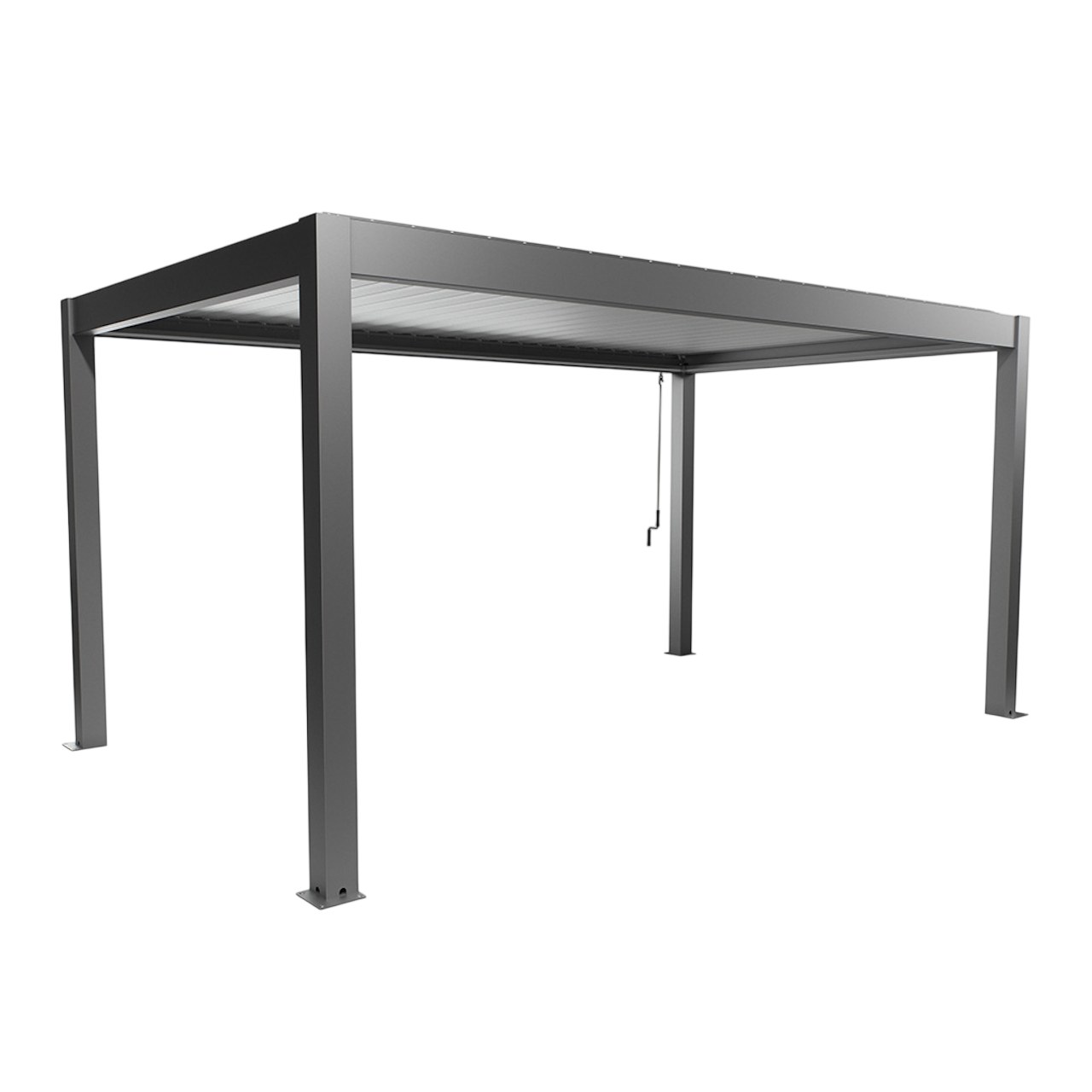 Biohort Str. 5×3 Pergola i kvartsgrå metallic/sølv metallic