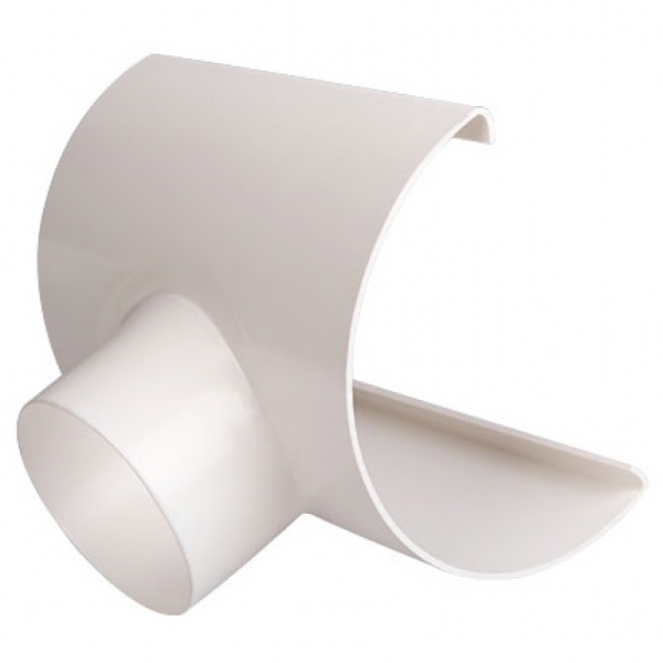 Plastmo plast tudstykke nr. 11 - 75 mm i hvid
