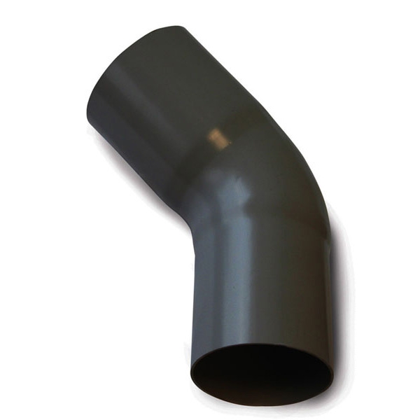 Plastmo plast 45 gr. bøjning 75 mm i sort