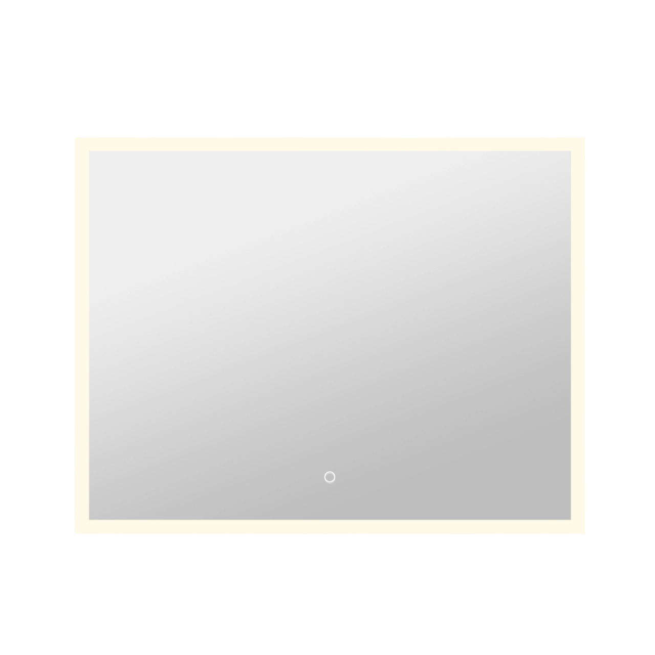 Milobad CL30 Spejl med LED-lys og frostet kant 70x90 cm