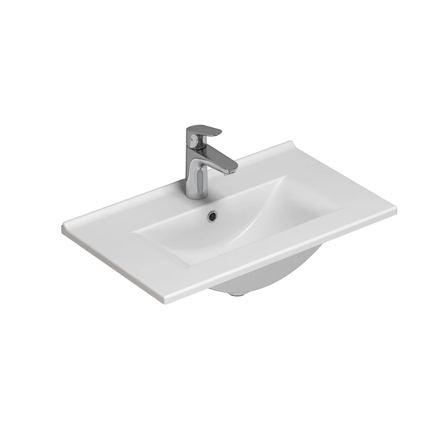 Scanbad Multo+ Amber Mini håndvask 61 x 36,5 cm porcelæn hvid