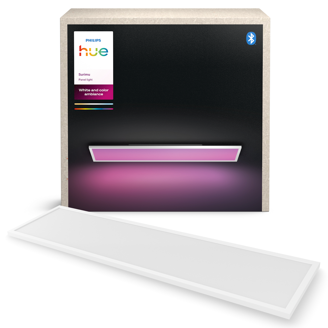 Philips Hue Surimu WCA LED panel, rektangulær 30x120 cm i hvid