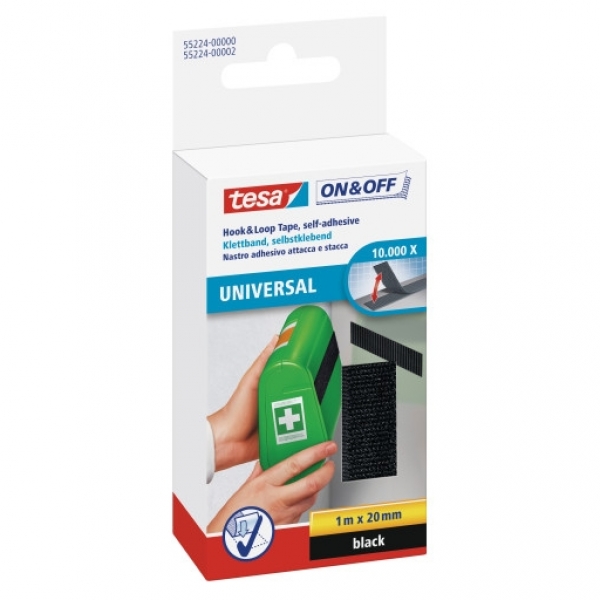 Tesa On-Off Velcro tape Sort – 1m