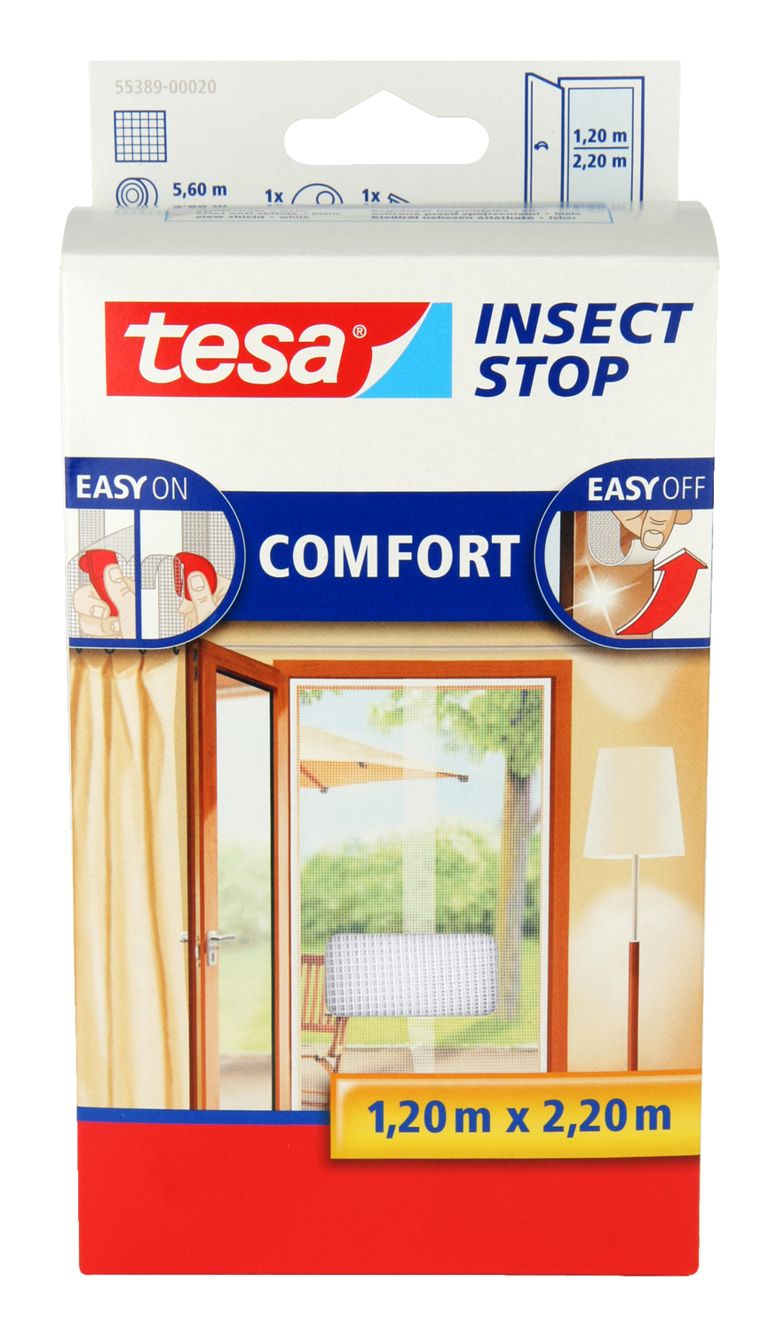 Tesa Insektnet 0,65X2,2M Comfort T/Dør (2Stk.0,65) Sort
