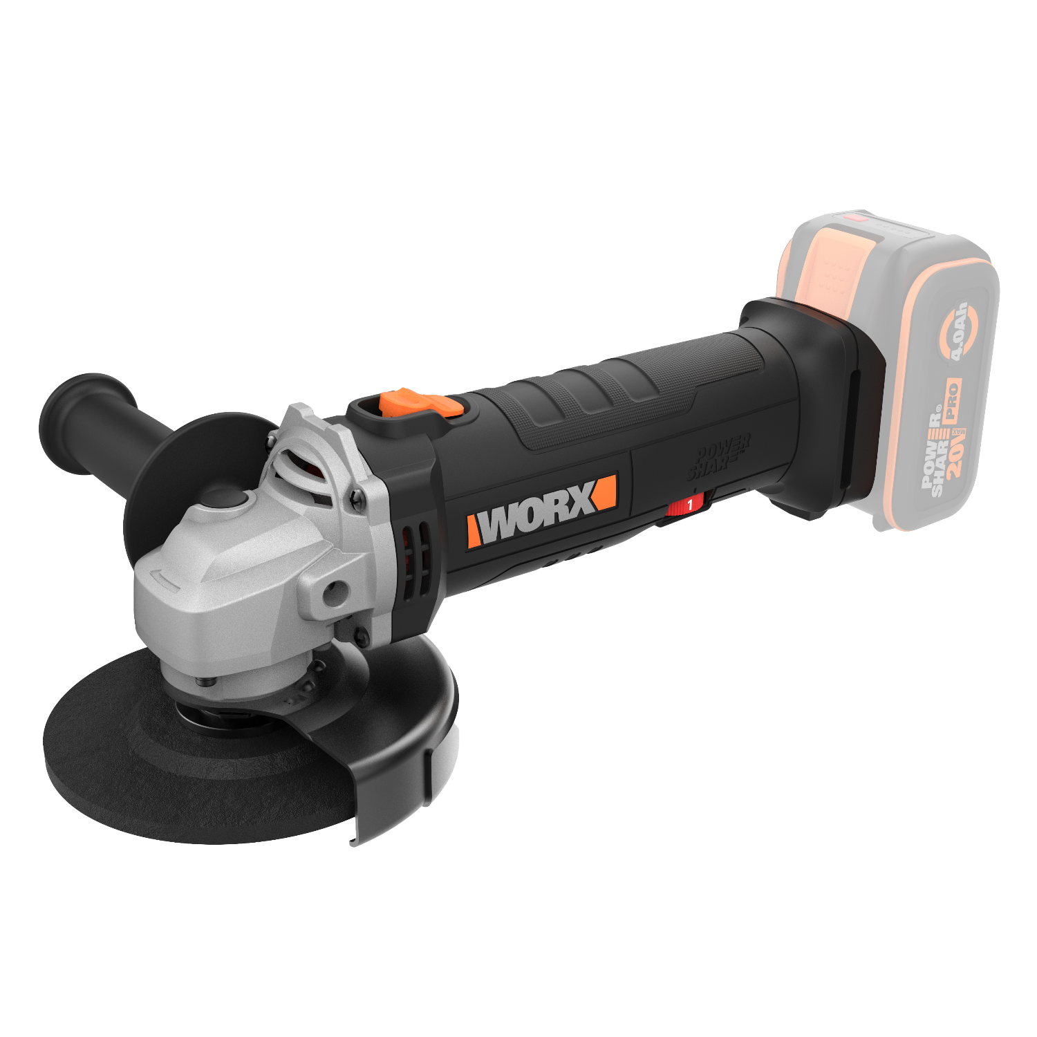Worx WX807.9 20V PowerShare Vinkelsliber 125 mm – Solo