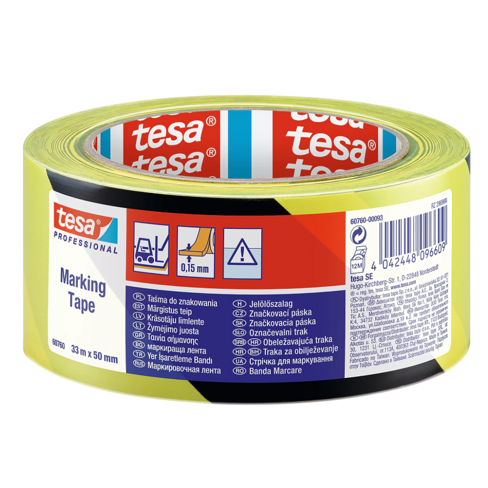 Tesa 60760 PV1 Advarselstape – 33m