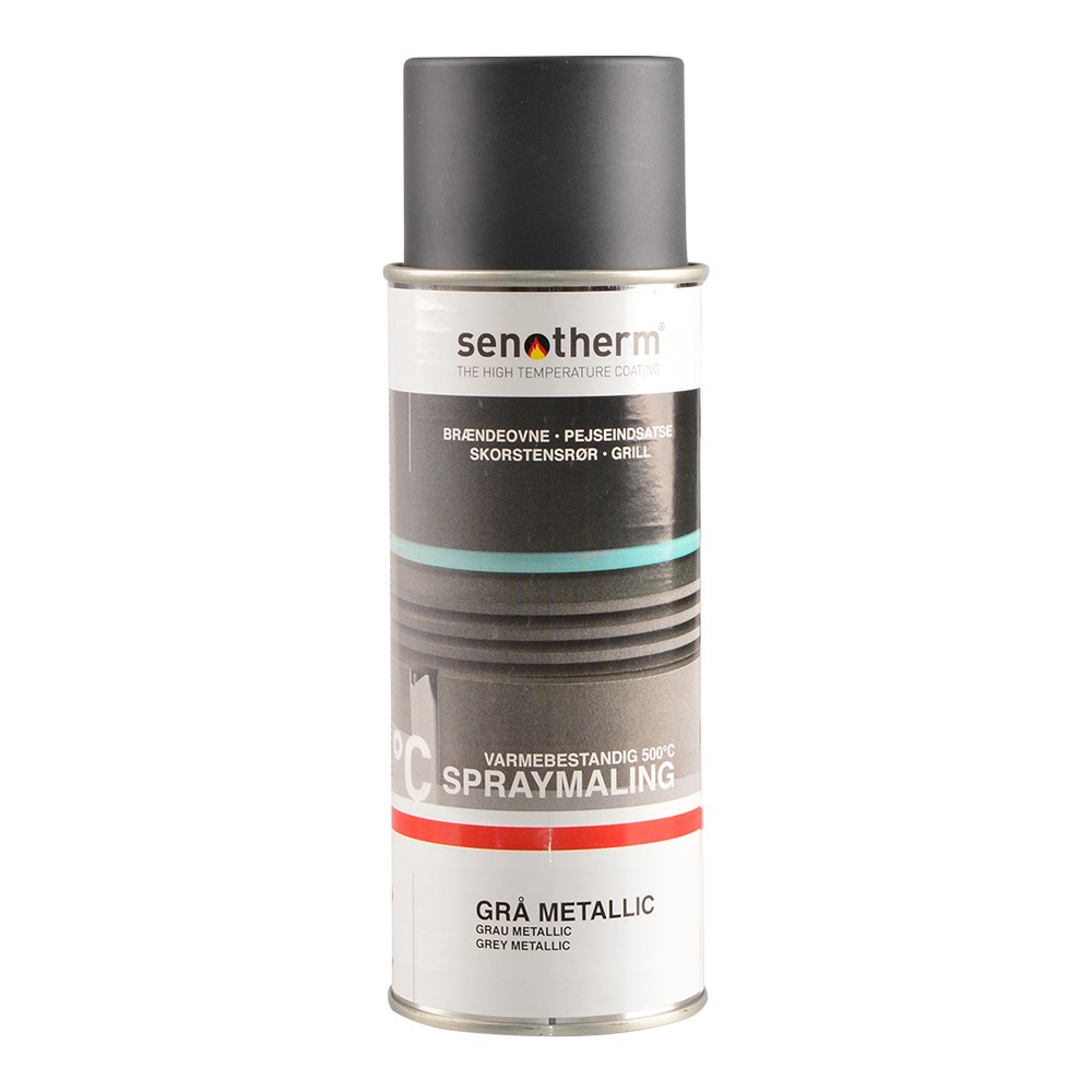Varde varmefast spraymaling Senotherm grå metallic 400ml