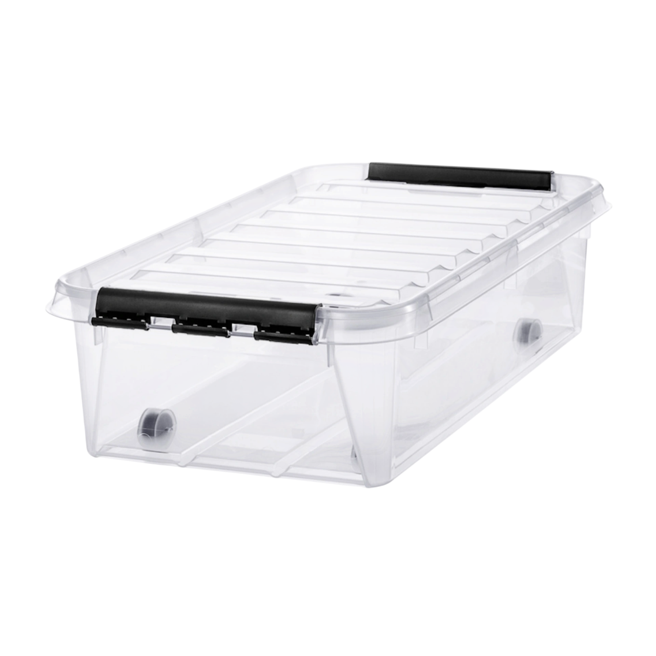 SmartStore Classic 35 L Opbevaringskasse med låg og hjul i transparent