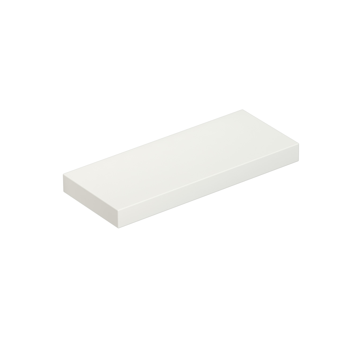 Scanbad Luna svævehylde 35x15x3 cm - hvid mat