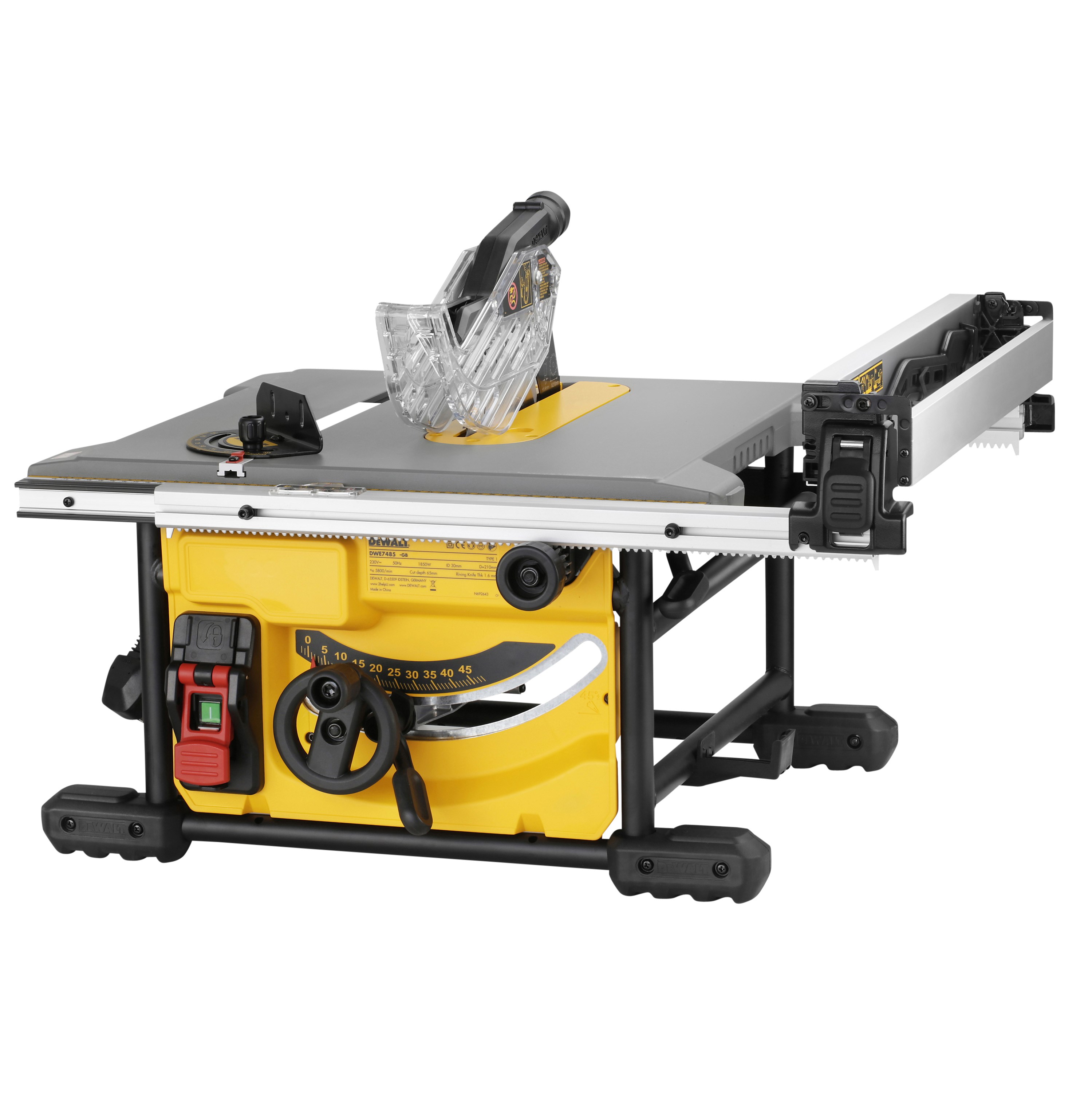 Dewalt DWE7485-QS Bordrundsav 210 mm 230V