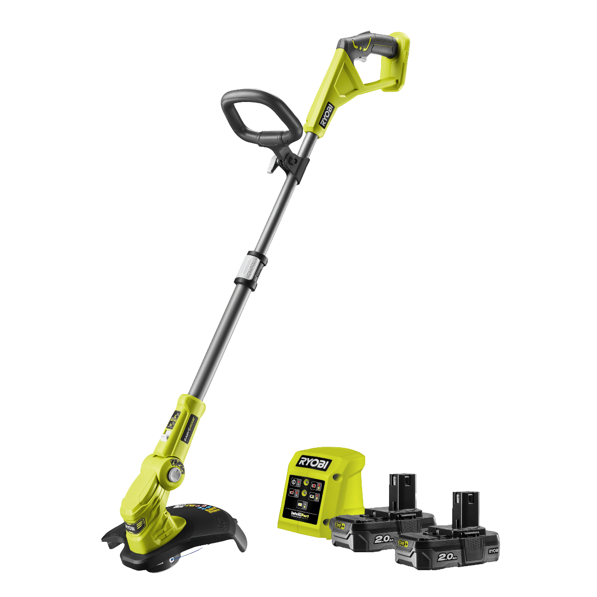 Ryobi RLT183222S ONE+ 18V Græstrimmer med 2 stk. 2,0Ah batteri og lader