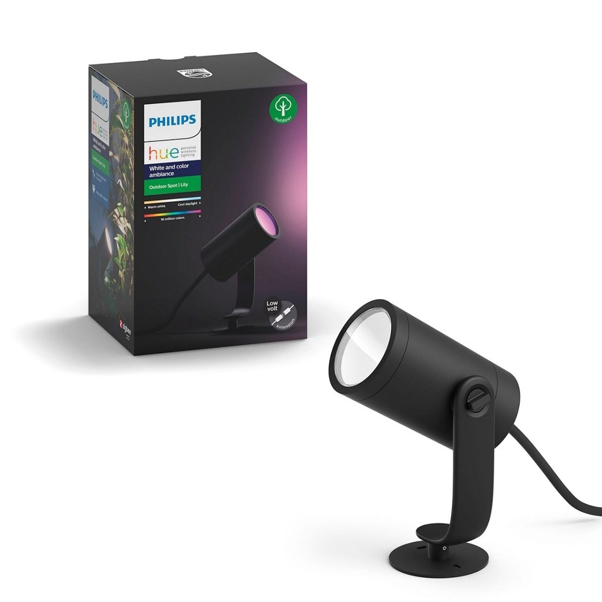 Philips Hue Lily WCA Lavvolt udendørs spot - Udvidelse
