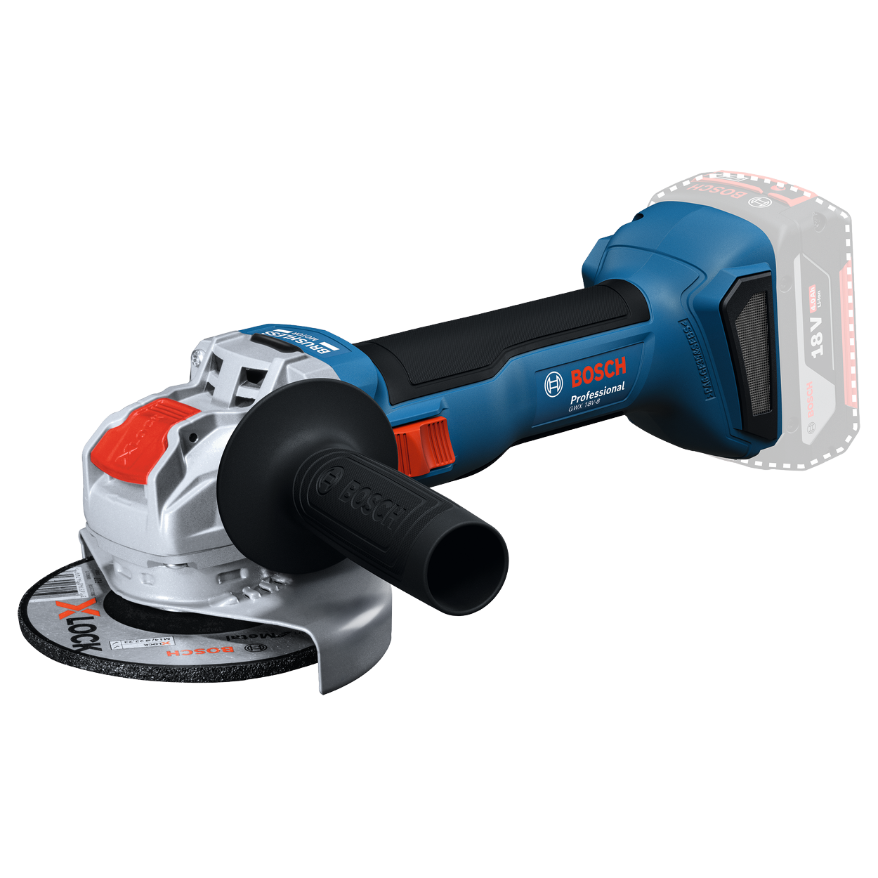 Bosch Professional GWX 18V-8 Vinkelsliber X-LOCK – Solo