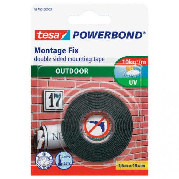 Tesa Powerbond Outdoor Monteringstape – 1,5m