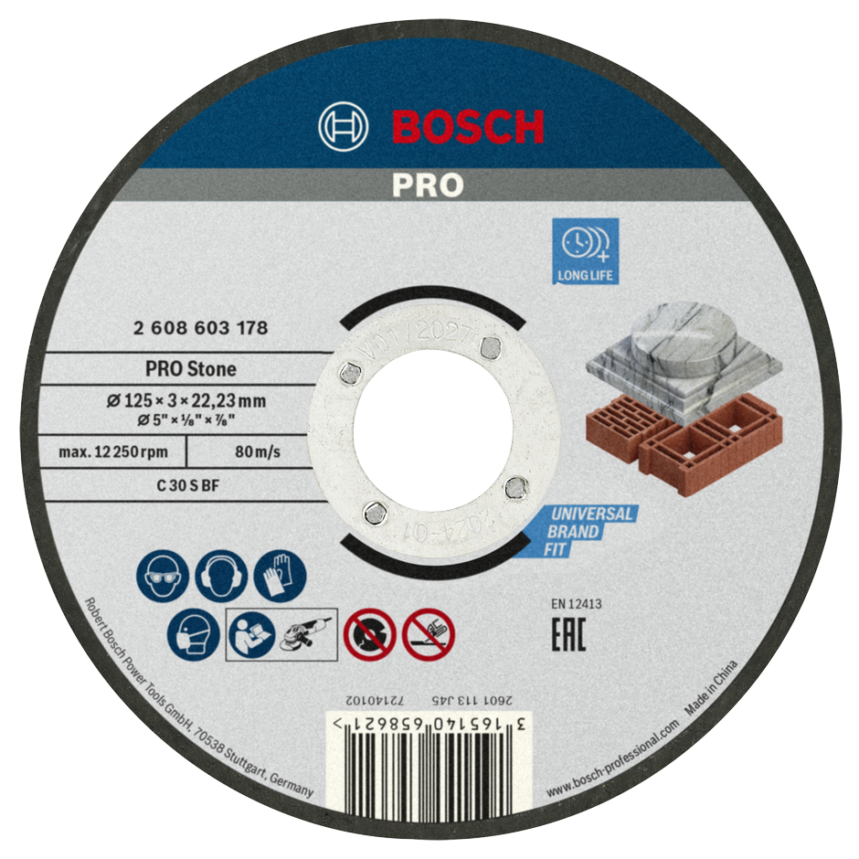 Bosch Professional Skæreskive Sten 125x3mm