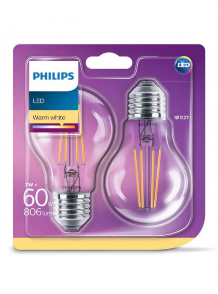 Philips LED standard klar 60W E27
