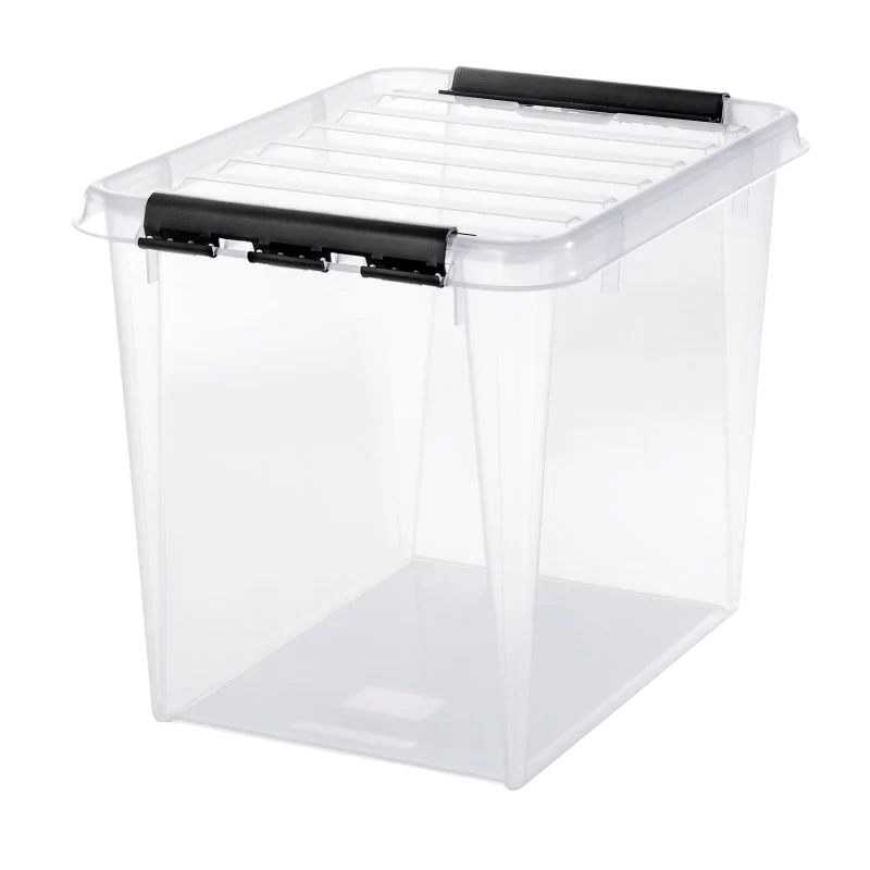 SmartStore Classic 52 L Opbevaringskasse med låg i transparent