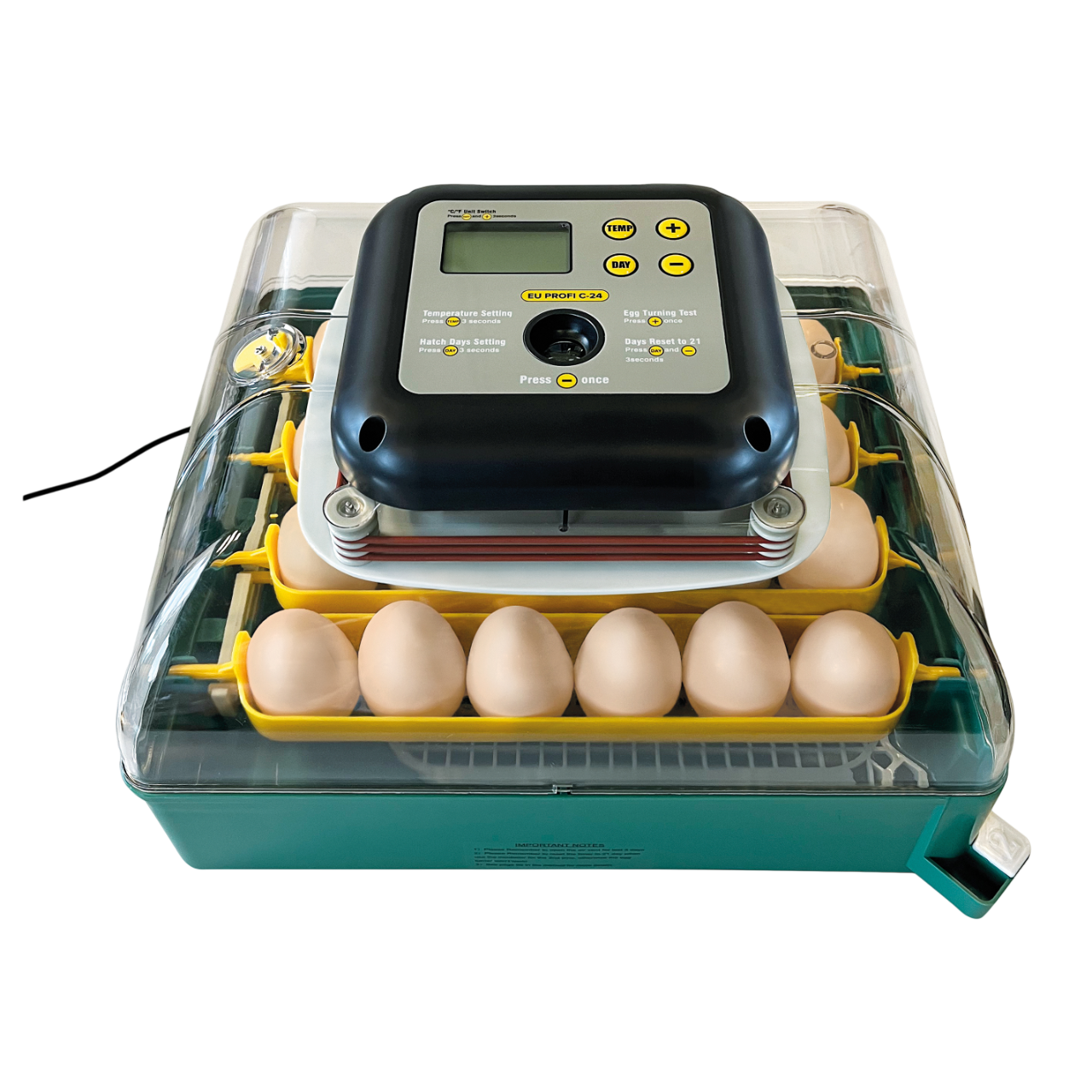 Ryom Auto Rugemaskine - 24 æg